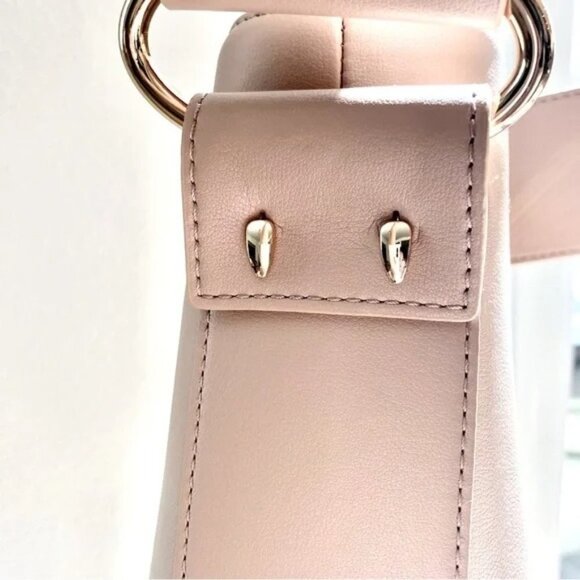 Simkhai Beige Biscotti Britt Wide Macrame Interchangeable Strap Leather Tote Bag - Picture 10 of 12